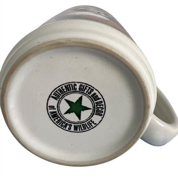 American Expedition Deer Forest Ceramic Coffee Mug 16 Oz Green Interior Hunting - Picture 7 of 9